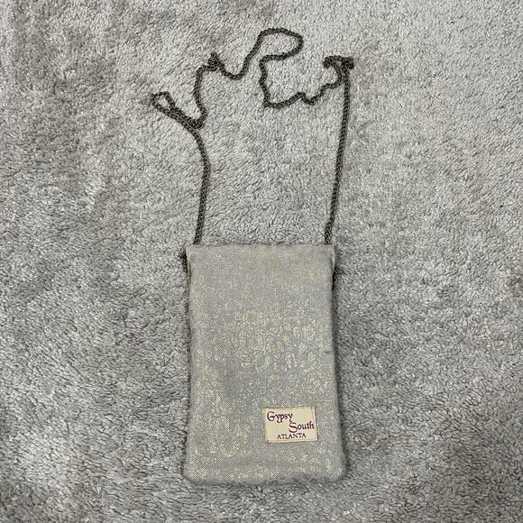 Gypsy South Atlanta 2-Pocket Phone Crossbody Bag Embellished Boho - Picture 4 of 5